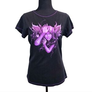 Vtg Trick Los Angeles Fairy Tee Purple XL